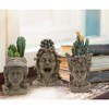 Darware Mini Resin Medusa / Athena / Perseus Planter, 3pc Set; Garden Decor Statue Flower Pot - 4 of 4