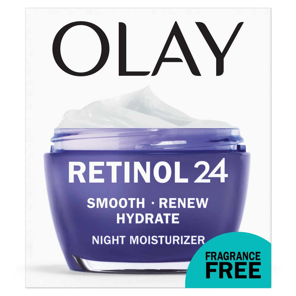 Photos - Cream / Lotion Olay Regenerist Retinol 24 + Peptide Night Face Moisturizer Cream - 1.7oz 