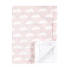 Luvable Friends Infant Girl Plush Blanket with Faux Shearling Back, Girl Basic Elephant, One Size, 2-piece - 4 of 4