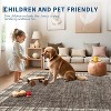 Washable Plaid Rug - Non-Slip Checkered Low Pile Carpet for Living Room, Bedroom - 4 of 4