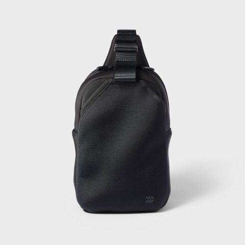 All In Motion Water Bottle Crossbody Bag - All In Motion™ Black: Recycled Polyester, Knit