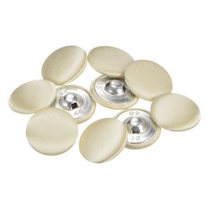 Unique Bargains Blouses Sweater Round Aluminum Cotton Fabric Cloth Covered Buttons 10 Pcs - 1 of 4