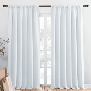 NICETOWN Blackout Curtains Rod Pocket Thermal Insulated Privacy Drapes (2 Panels) - 1 of 4