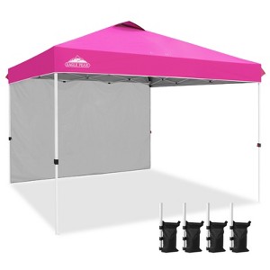 EAGLE PEAK 12x12ft Pop Up Canopy with One Sidewall, Easy Setup Event Instant Tent - 1 of 4