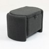 Vynxaria Mid Century Modern Accent Chair ¨C Stylish Upholstered Lounge Chair with Storage - 2 of 4