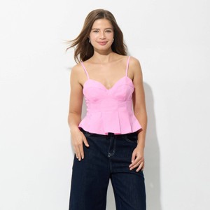 Women's Pleated Poplin Cami - Wild Fable™ - 1 of 3