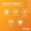 Intex Laguna Splash Island Outdoor Floating Water Raft with 2 Detachable Solo Lounge Tubes, Connectors, Built-In Cupholders, and Grab Handles, Blue - 2 of 4