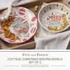 Fitz and Floyd Cottage Christmas Serving Bowls - Set of 2 - 2 of 4