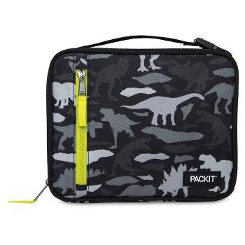 Packit Freezable Classic Molded Lunch Box - Dino Camo Charcoal