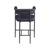 Meridian Furniture,Malin Boucle Fabric Counter Stool, Set of 2 - 4 of 4