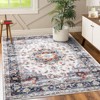 8x10 Large Area Rug, Machine Washable Rugs for Bedroom, Vintage Distressed Accent Rug, Stain Resistant Throw Kitchen Rugs with Non Slip Backing, - 2 of 4