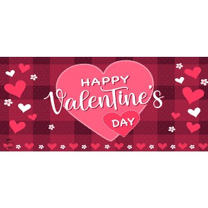 Briarwood Lane Happy Valentine's Day Mini Mat 22x10 Indoor Outdoor For Valentine's Doormat - 1 of 3