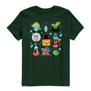 Boys' - Spongebob Squarepants - Spongebob: The Search For Squarepants Grid Short Sleeve Graphic T-Shirt - 1 of 4