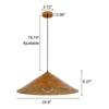 LLHZSY Industrial Farmhouse 1-Light Oversized Cone Pendant Kitchen Island Light - 24.8 in. - 4 of 4