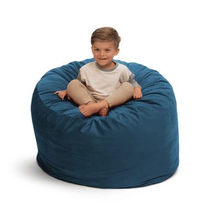 Ultimate Sack 3ft Bean Bag Chair, Oversized Comfortable Indoor Floor Lounger, Giant Foam-Filled Furniture for Relaxing, Cloud Suede - 1 of 4