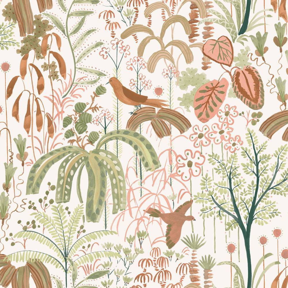 Photos - Wallpaper Tempaper & Co.® Willow Removable Peel and Stick , Rainforest Blos