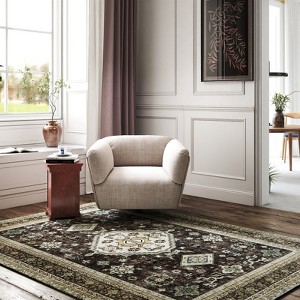 Area Rug for Living Room Vintage Soft Non Slip Brown Rugs for Bedroom Dining Room Living Room Bedroom Office Under Table - 1 of 4