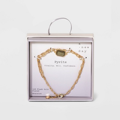 Silver Plated Gold Layered Chain Bracelet - A New Day™