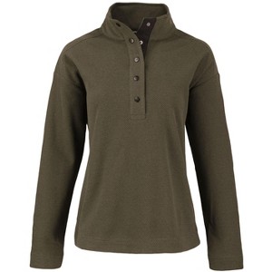 Cutter & Buck Hunts Point Eco Textured Fleece Recycled Womens Snap Pullover - 1 of 2
