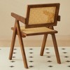 Vatros Rattan Dining Chairs Set of 2 Wooden Dining Chairs with Arms - 4 of 4