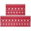 Christmas Holiday Rug Set (17x29In + 17x47In, 2-Piece Xmas Decor) - 2 of 4