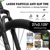 VASIP 27 Inch Mountain Bike 21 Speed, Suspension Fork, Aluminum Frame Disc Brake, Mountain biking for both men and women, Black - 4 of 4