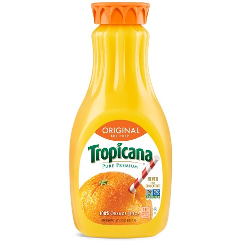 Vintage Tropicana Orange Juice Glass Bottle 32oz No Cap