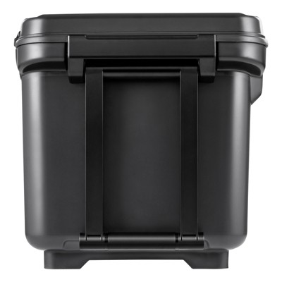Black Metal 64 QT Insulated Cooler with Wheels