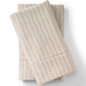 Lands' End Luxe Flannel Printed Pillowcases - 1 of 3