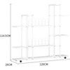 Corner Tiered Plant Stand, Indoor Flower Shelf with Wheels, Multi-Tier Planter Pot Holder for Living Room Office Balcony Garden - 2 of 3