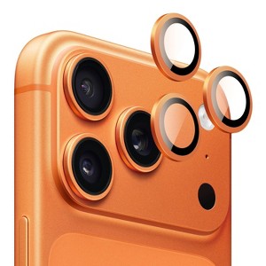 SAHARA - iPhone 17 Pro / 17 Pro Max Camera Protector - Eagle Eye, Titanium Glass (2-Pack) | Orange - 1 of 4