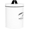 Amici Home Farmers Market Metal Storage Canister White with Fresh Produce Design, Copper Colored Lid & Side Handles, Handwash Recommended, 76 oz. - 4 of 4