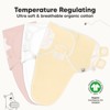 KeaBabies 3pk Organic Baby Swaddle Sleep Sacks, Newborn Baby Swaddles Wrap 0-3 Months, Ergonomic Wearable Swaddle Blanket - 4 of 4