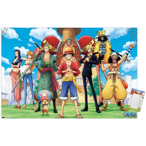 Trends International One Piece: Fishman Island - Crew On Deck Unframed Wall  Poster Prints : Target