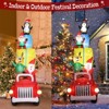 Karl Home Lighted Santa Claus Driving With Gifts Christmas Inflatable Decoration - 3 of 4