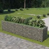 vidaXL - Raised Garden Bed/Flower Bed Gabion Basket - 177.2"x35.4"x39.4" - Rustproof Galvanized Steel - High Load Capacity - 2 of 4