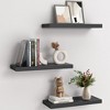 Vtec Trading 3-Pack Black Invisible Bracket Floating Shelves - 3 of 3