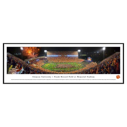 Ncaaclemson Tigers Blakewayfootball Stadium View Framed Wall Art
