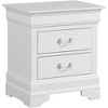 ORRD White Classic Elegant Bedroom Nightstand - 3 of 4