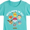 Girls' - Pokémon - Gotta Catch Em All Design Fitted Short Sleeve Graphic T-Shirt - 2 of 4