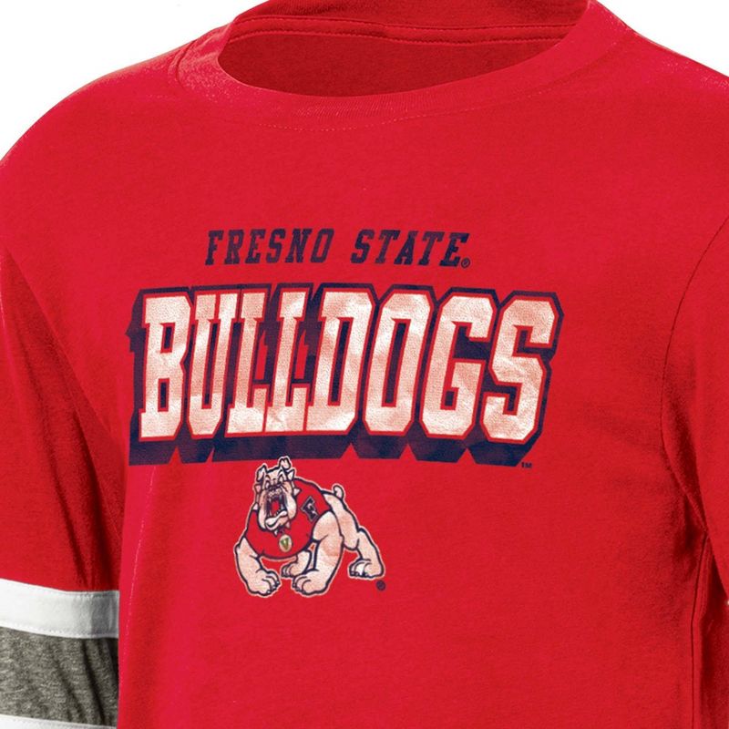 NCAA Fresno State Bulldogs Boys&#39; Long Sleeve T-Shirt, 3 of 4