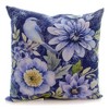 17.0 Inch Spring Mix Bluebird Floral Pillow Climaweave Throw Pillows - 2 of 2