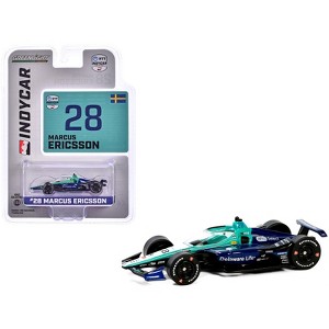 Dallara IndyCar #28 "Delaware Life" Andretti Autosport "NTT IndyCar Series" (2024) 1/64 Diecast Model Car by Greenlight - 1 of 3