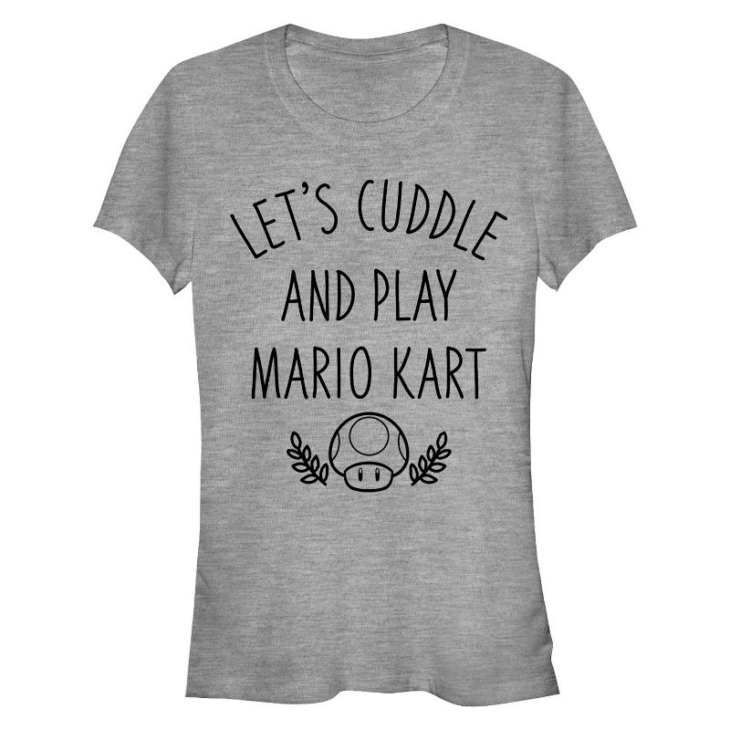 Juniors Womens Nintendo Cuddle & Play Mario Kart T-Shirt, 1 of 4
