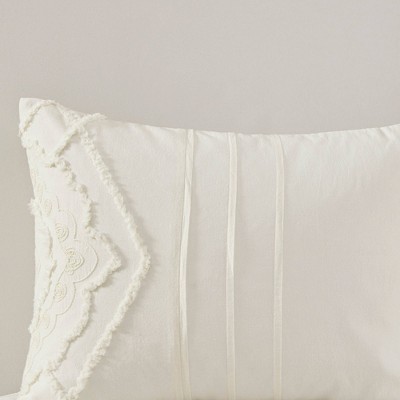 King White Cotton Reversible Comforter Set