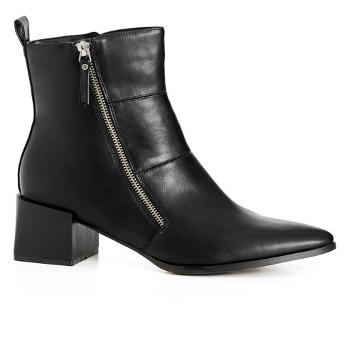 Women's Wide Fit Yasmin Ankle Boot - Black | City Chic : Target