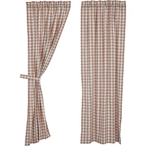 Annie Buffalo Portabella Check Panel Set of 2 84x40 - 1 of 4