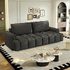 AENKYO 90.2" Modern 4-Seater Sofa Bed with 25.2" Deep Seat, 3-in-1 Convertible King Size Sleeper, Storage Chaise & Casters for Apartment - 4 of 4