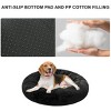 30 inch Round Calming Pet Bed for Large Dogs & Cat Under 42lbs Black - 2 of 3