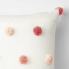 Square Tassel Throw Pillow Pink - Pillowfort™ - image 2 of 4